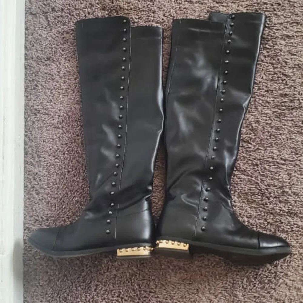 Fashion Side Zipper Knee High Riding Boots Sz 5.5 Winter Boot🌴✌️